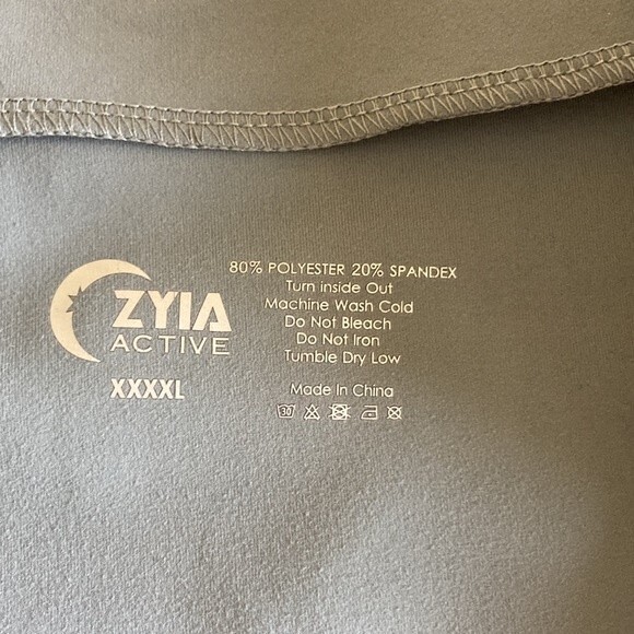 ZYIA Active Grey Pocket 1/2 Zip Pullover 4X - Picture 6 of 10